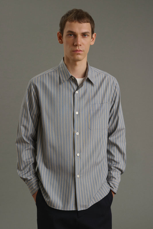 Camisa Glenn - Antracita/Bronce - Algodón - Hombre