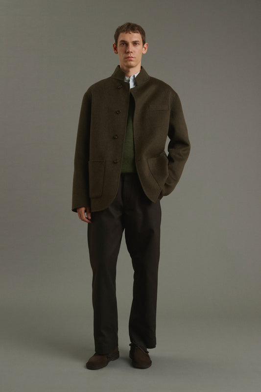 Chaqueta Eole - Caqui jaspeado - Doble faz - Hombre