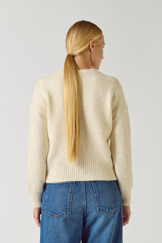 Cardigan Lyne - Ecru - Femme