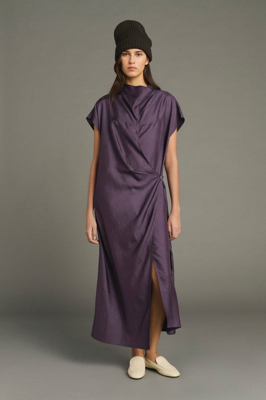 Vestido Foggia - Violeta - Seda - Mujer