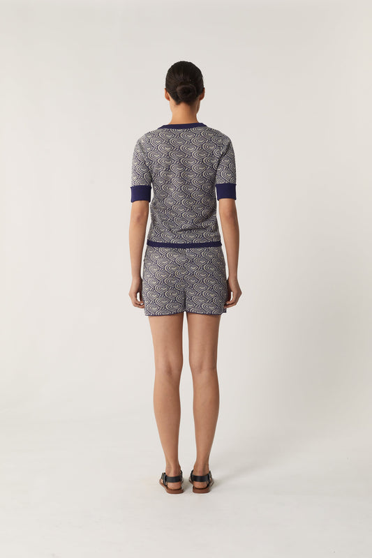 SHORT POPPY AZUL MARINO