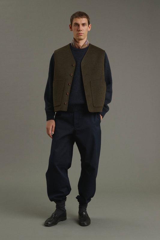 Chaqueta Romain - Caqui jaspeado - Doble faz - Hombre