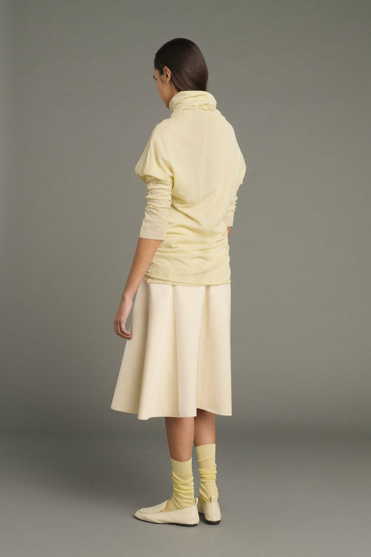 Camiseta Lisia - Amarillo Pálido - Algodón - Mujer
