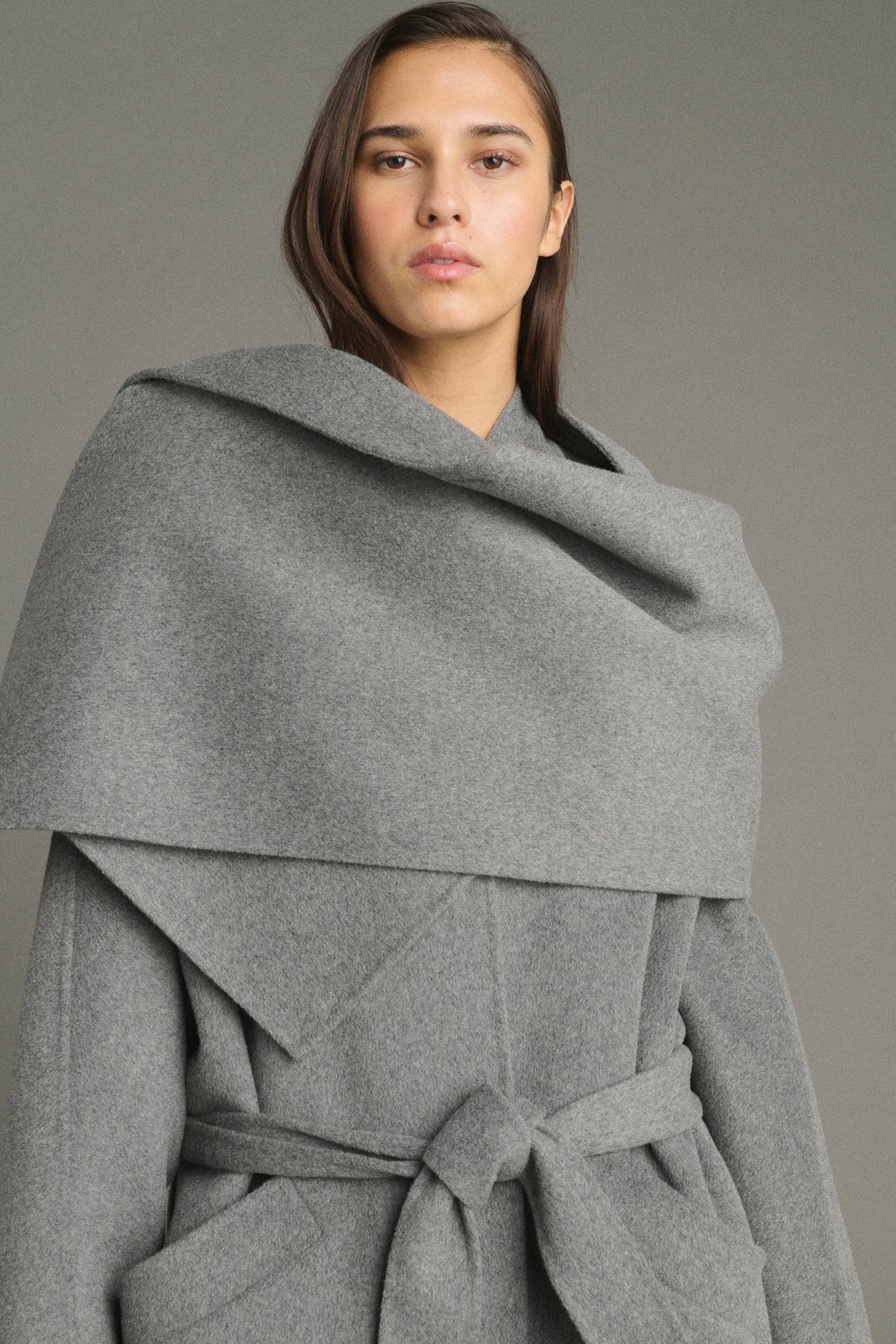 Capa Lisette - Gris Claro - Lana - Mujer