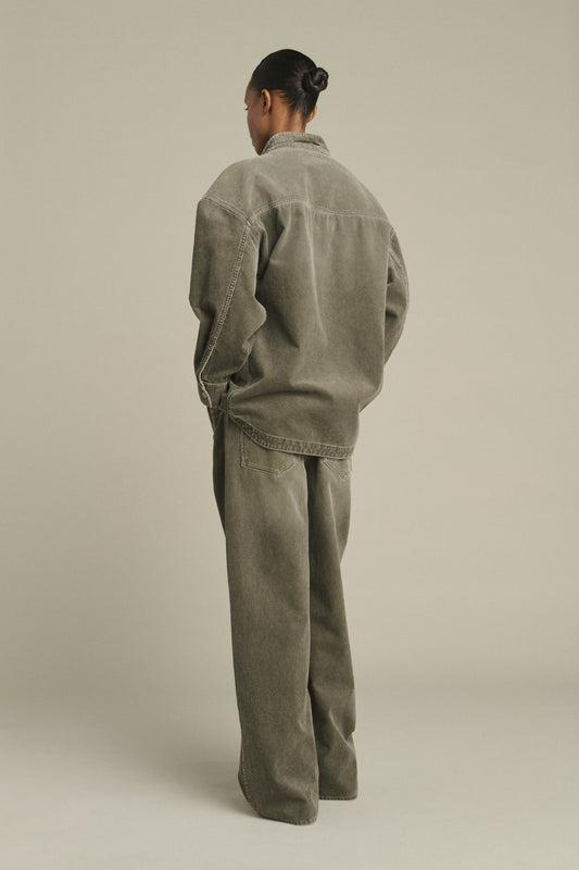 Camisa Lima - Gris - Algodón - Mujer