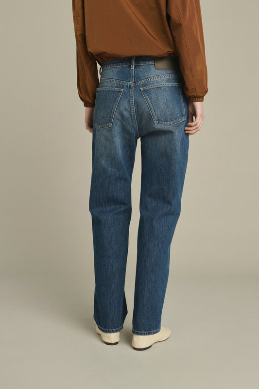 Vaqueros Lucien - Denim Azul Desteñido - Algodón - Mujer