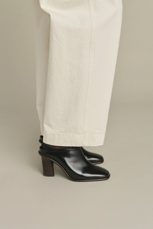Mules Elba - Negro - Cuero - Mujer