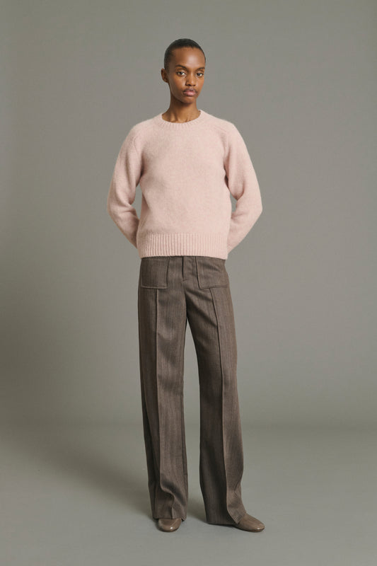 Pantalón Harold - Marrón Glacé - Lana - Mujer