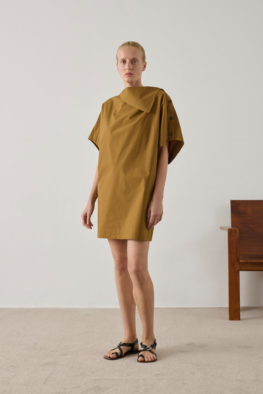 Robe Hattie - Caramel - Coton - Femme