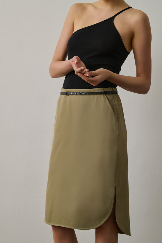 Jupe Caroline - Sauge - Viscose - Femme