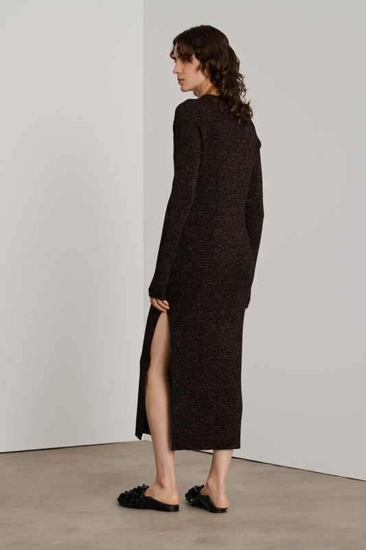 Vestido Helen - Negro/Caramelo - Mujer