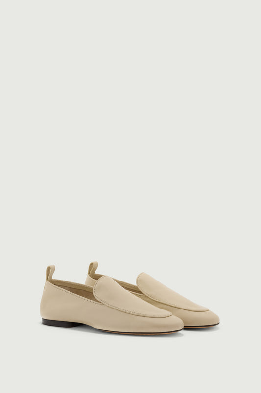 Mocasines Nine - Marfil - Cuero - Mujer
