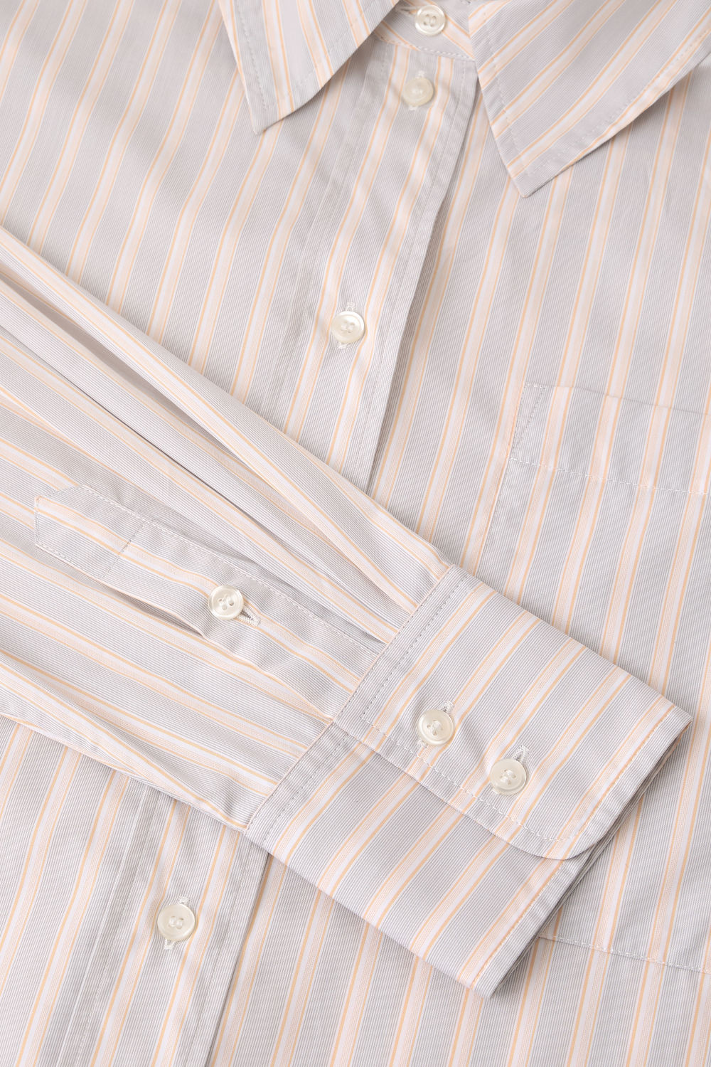 Camisa Carlotta - Naranja/Gris - Algodón - Mujer