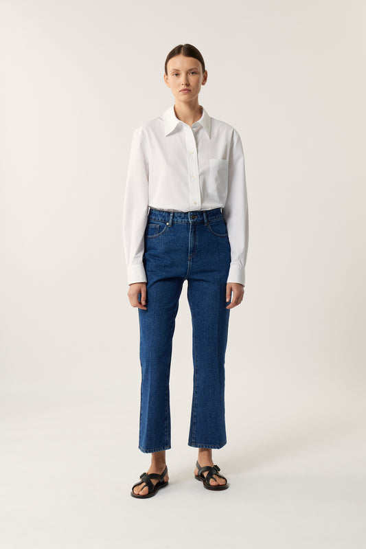 Jean Francisco - Denim Bleu Delave - Coton - Femme