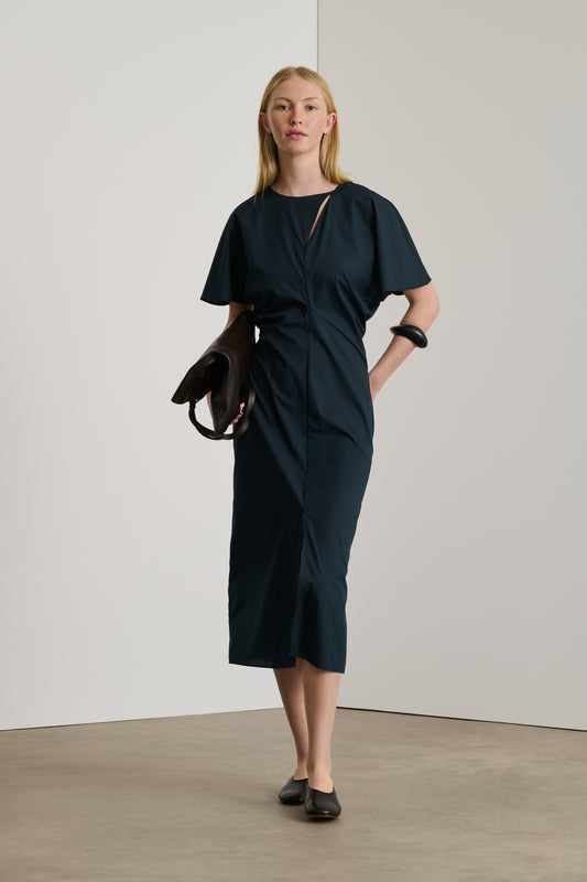 Vestido Ella - Azul Noche - Algodón - Mujer