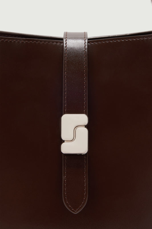 Bolso Bello Mini - Marrón Cálido - Cuero - Mujer
