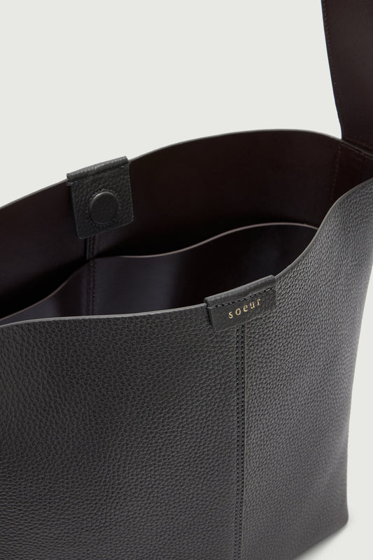 Bolso Saudade Mini - Acero - Cuero - Mujer