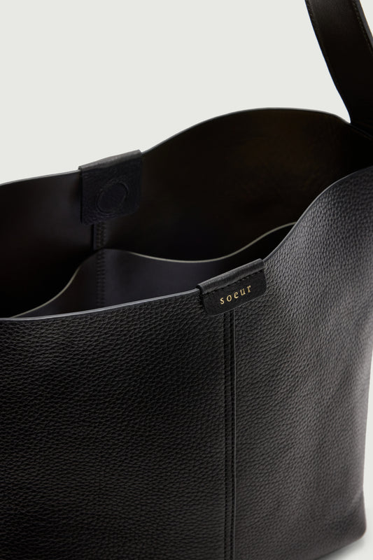 Bolso Saudade Mini - Negro - Cuero - Mujer