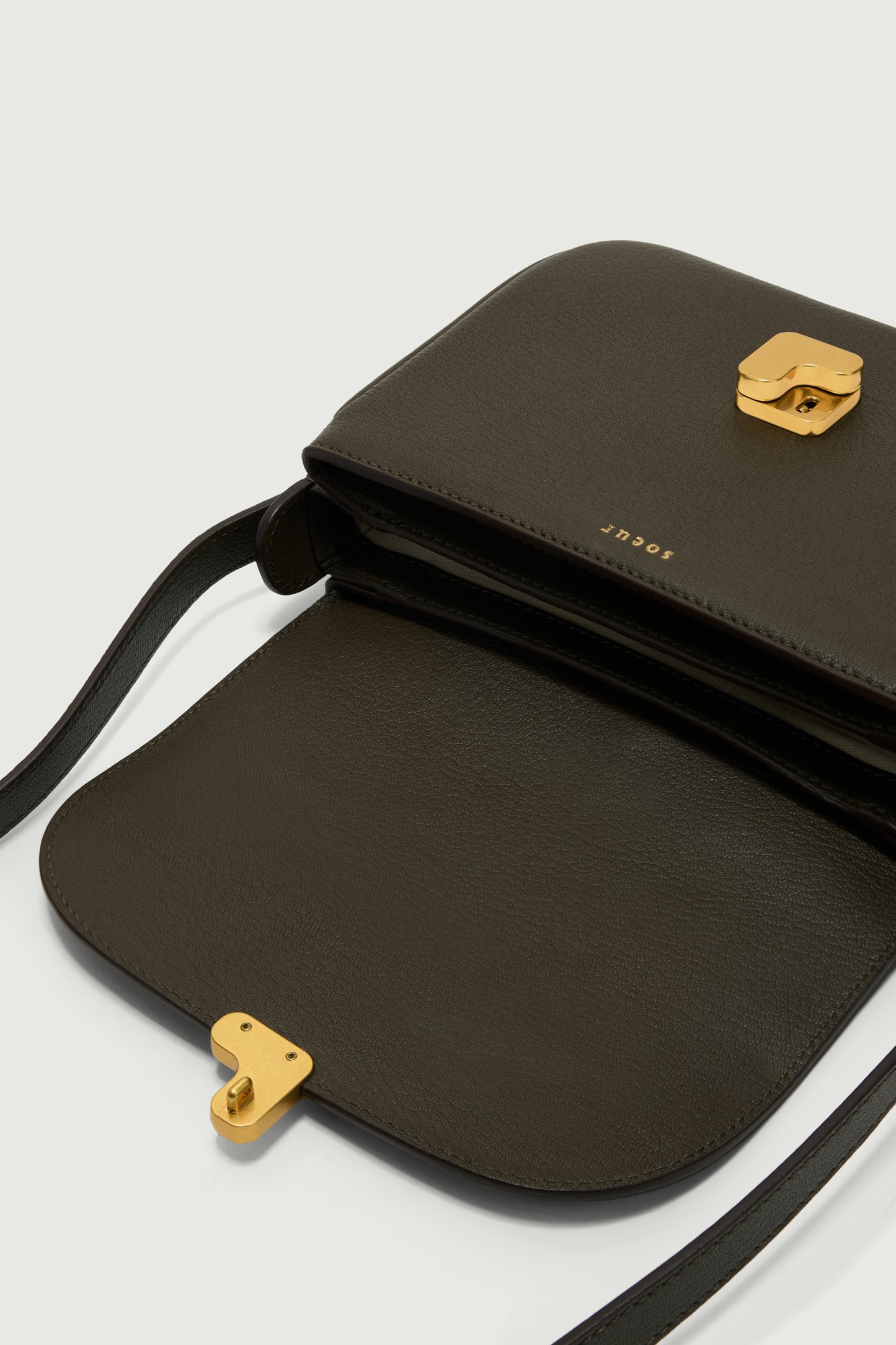 Bolso Bellissima Mini - Caqui oscuro - Cuero - Mujer