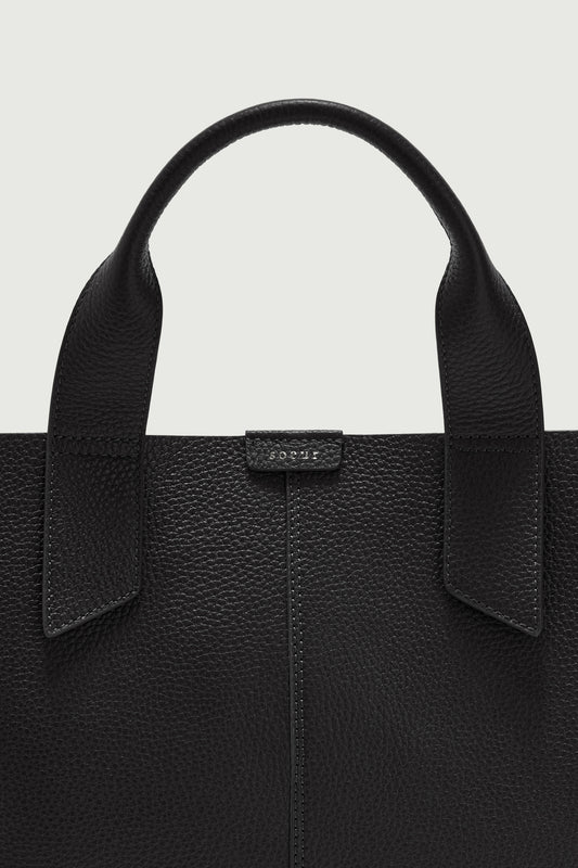 Bolso Suave - Negro - Cuero - Mujer