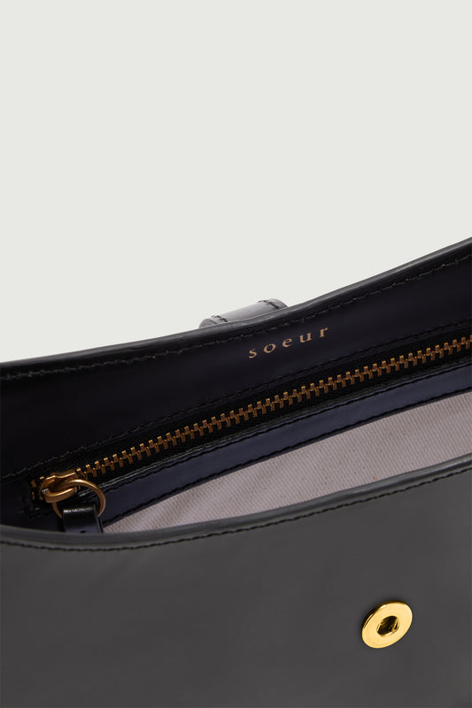 Bolso Bonnie - Negro - Cuero - Mujer