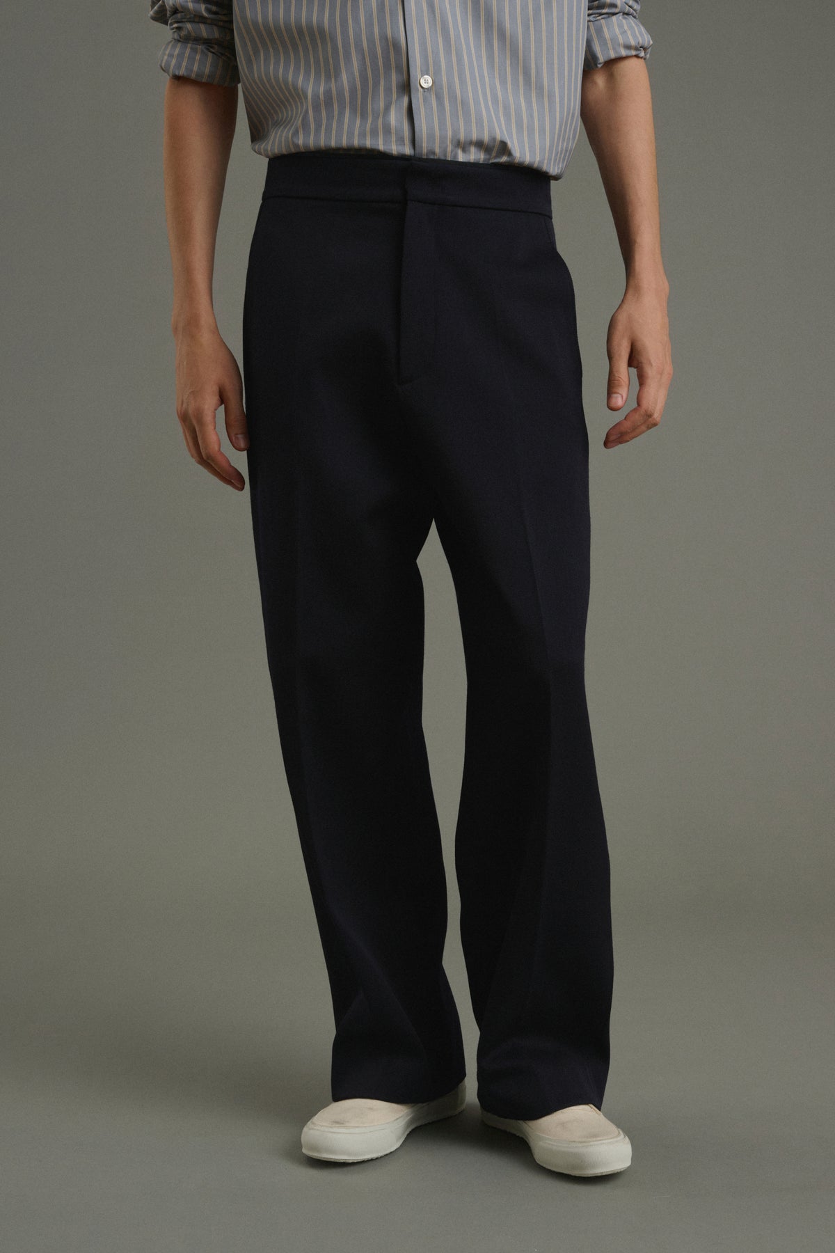 Pantalón Antonin - Azul marino oscuro - Lana - Hombre vue 3