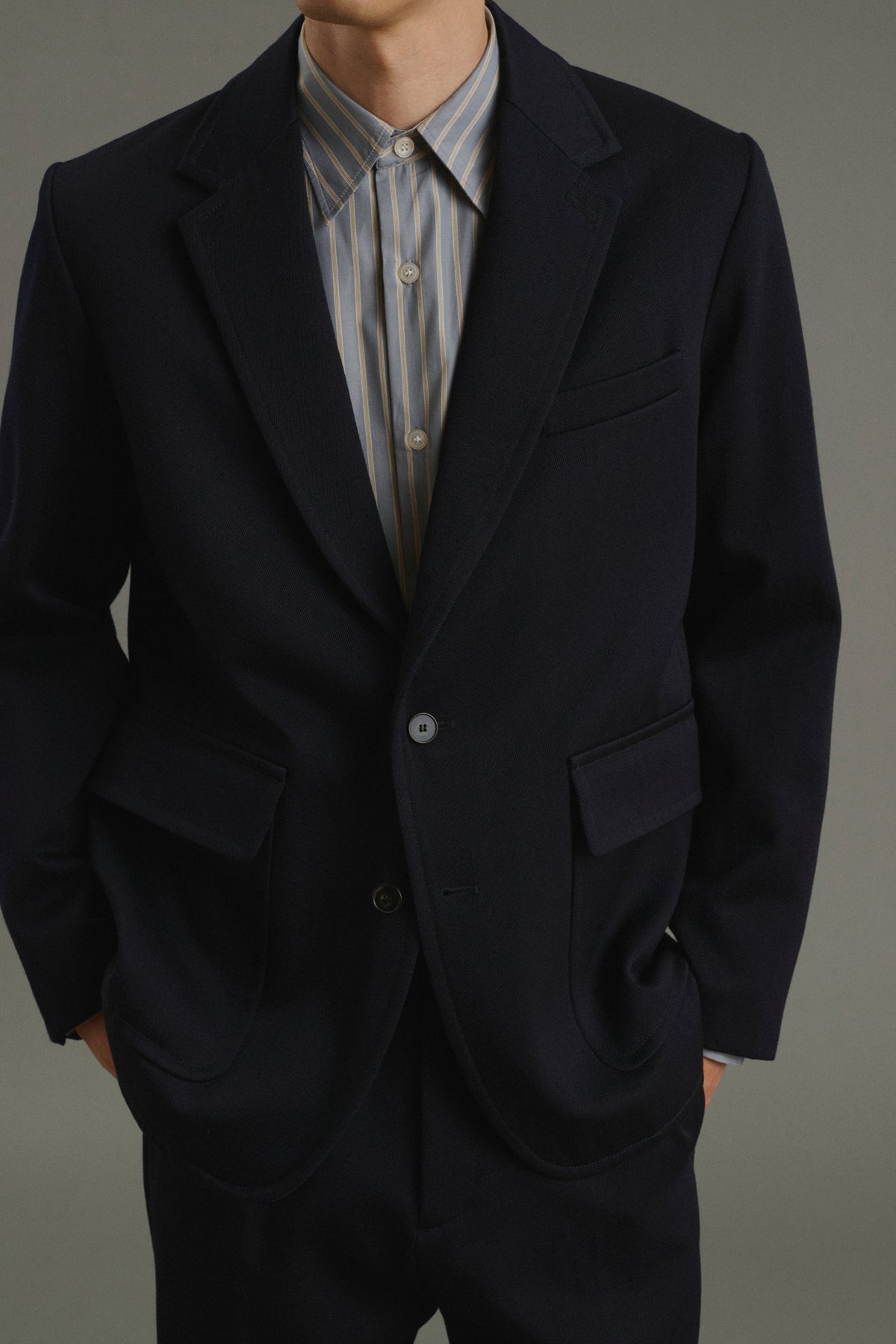Chaqueta Clement - Azul marino oscuro - Lana - Hombre
