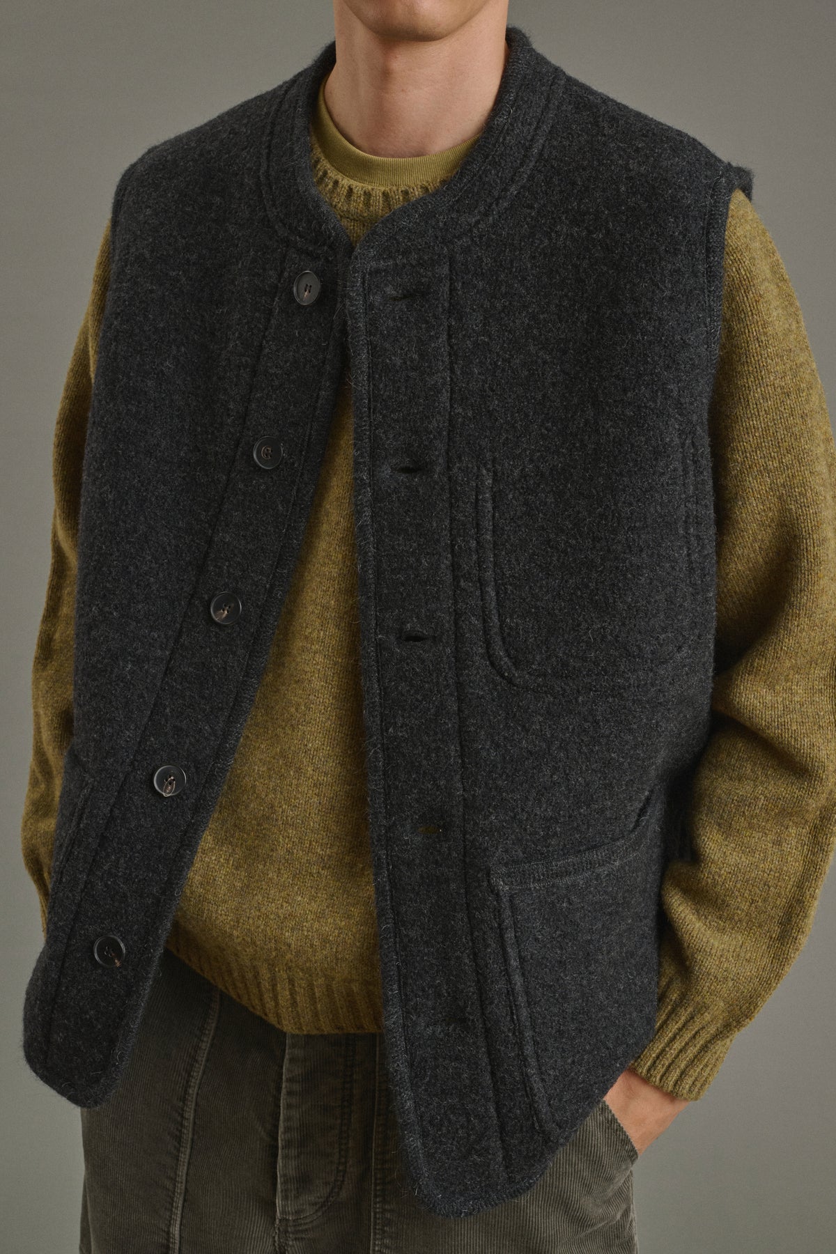 Cazadora Samuel - Gris antracita - Lana - Hombre