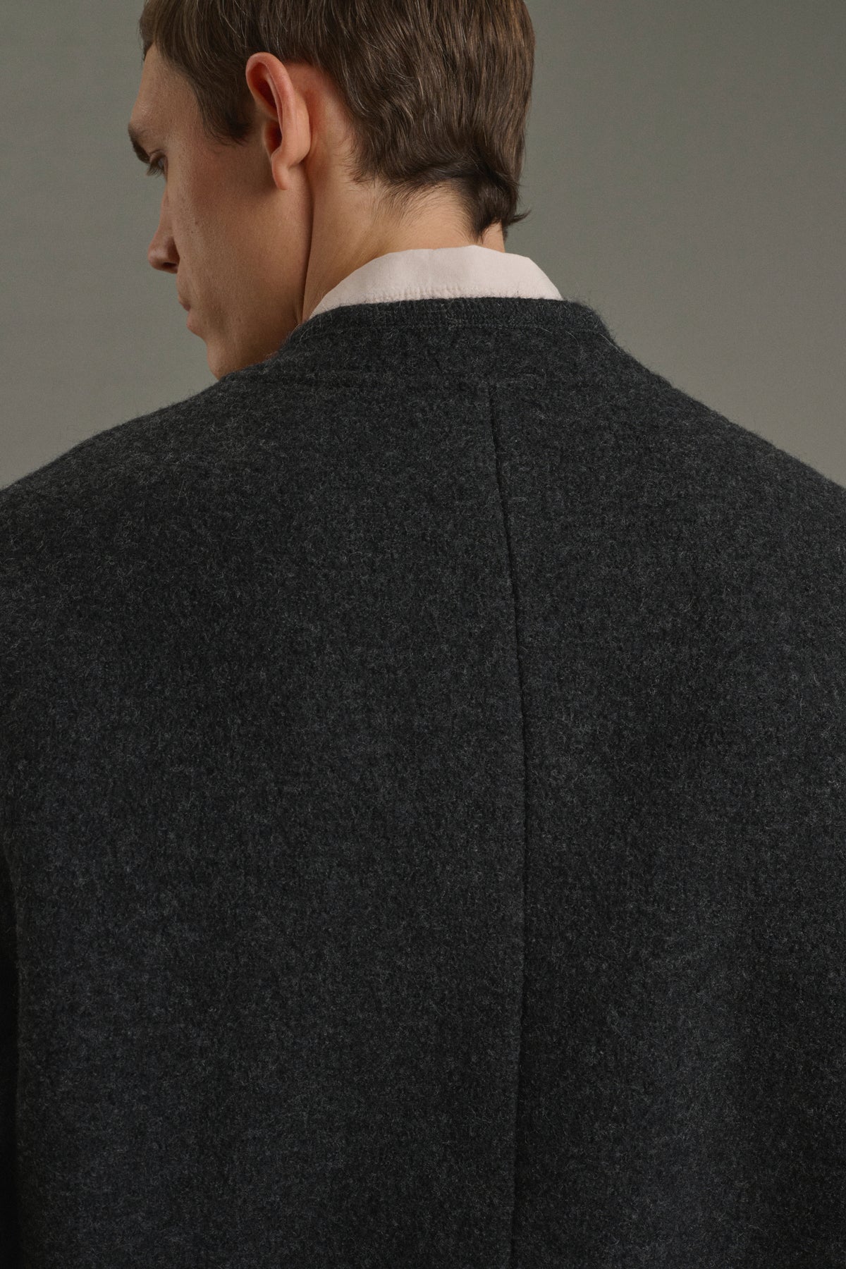 Chaqueta Aliocha - Gris antracita - Lana - Hombre vue 7