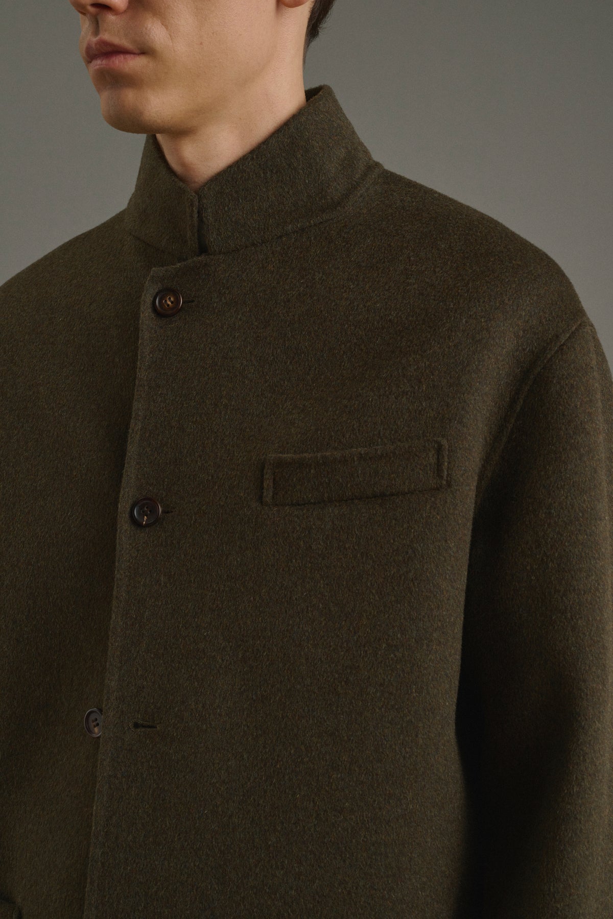 Chaqueta Eole - Caqui jaspeado - Doble faz - Hombre