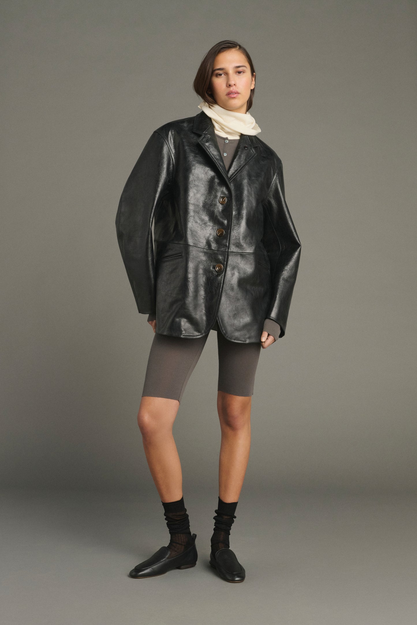 Chaqueta Luciano - Negro - Cuero - Mujer