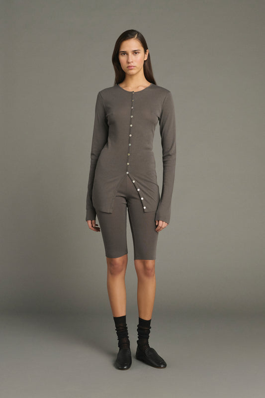 Pantalón corto Lio - Incienso - Algodón - Mujer