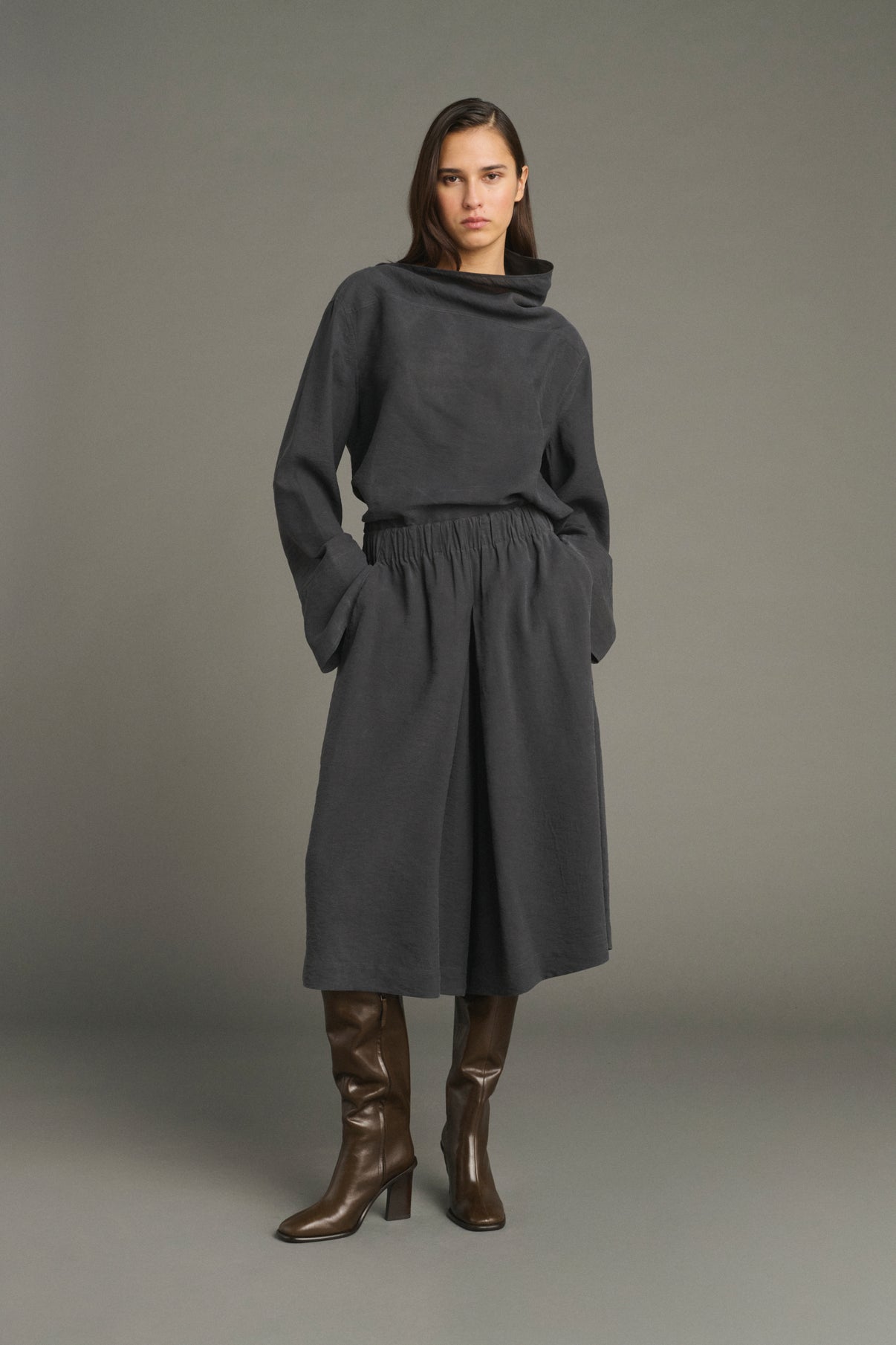 Botas Livia - Marrón Oscuro - Cuero - Mujer vue 3