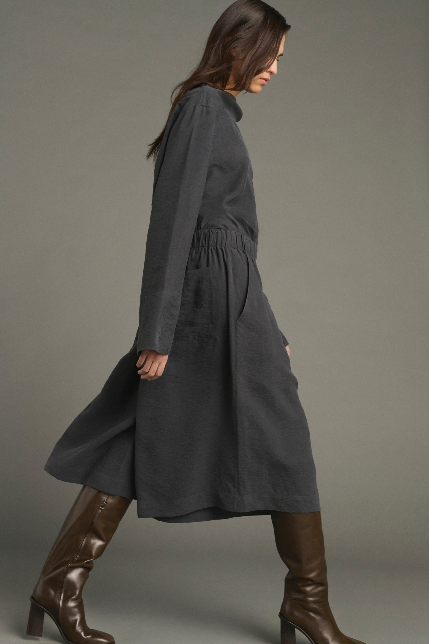 Bermuda Lexie - Gris Antracita - Seda - Mujer