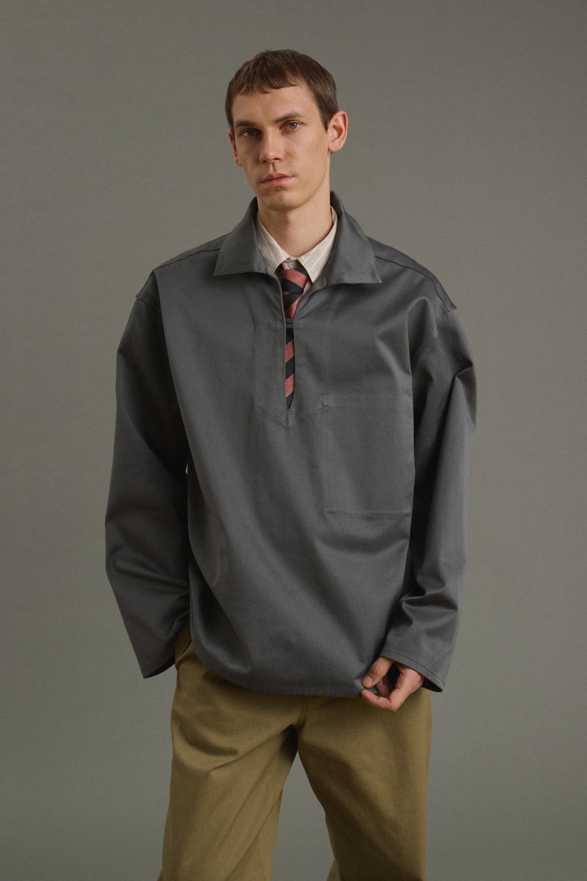 Chaqueta marinera Pierre - Gris oscuro - Algodón - Hombre
