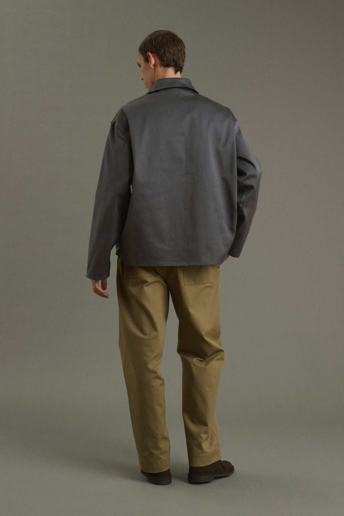 Chaqueta marinera Pierre - Gris oscuro - Algodón - Hombre vue 4
