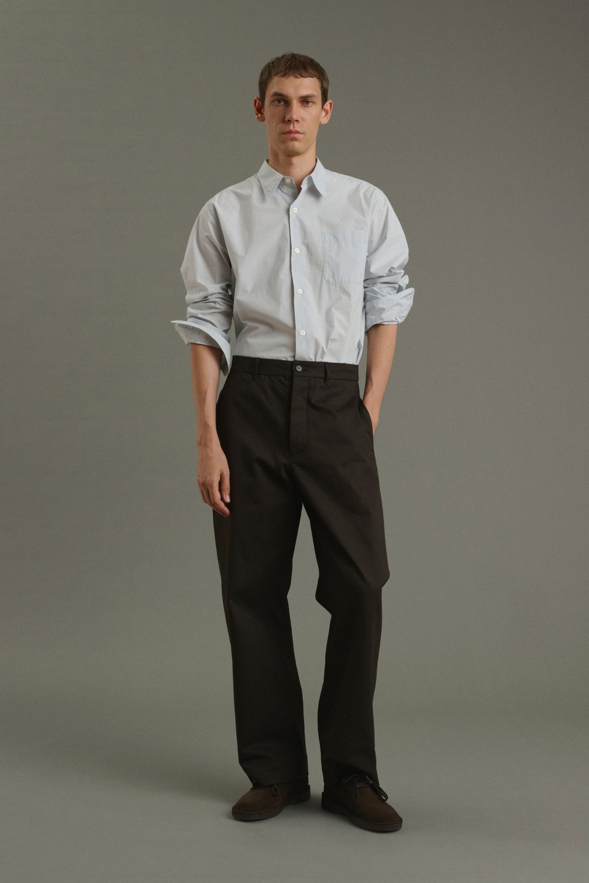Camisa Glenn - Azul pálido - Algodón - Hombre vue 5