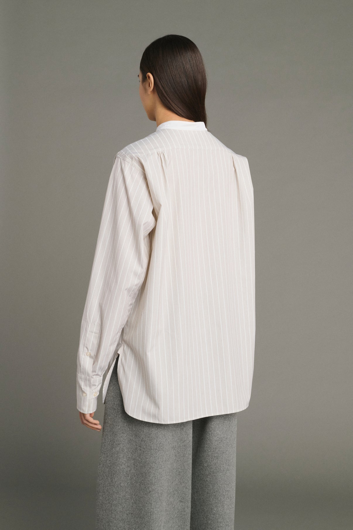 Camisa Lucile - Avellana/Crudo - Algodón - Mujer vue 2