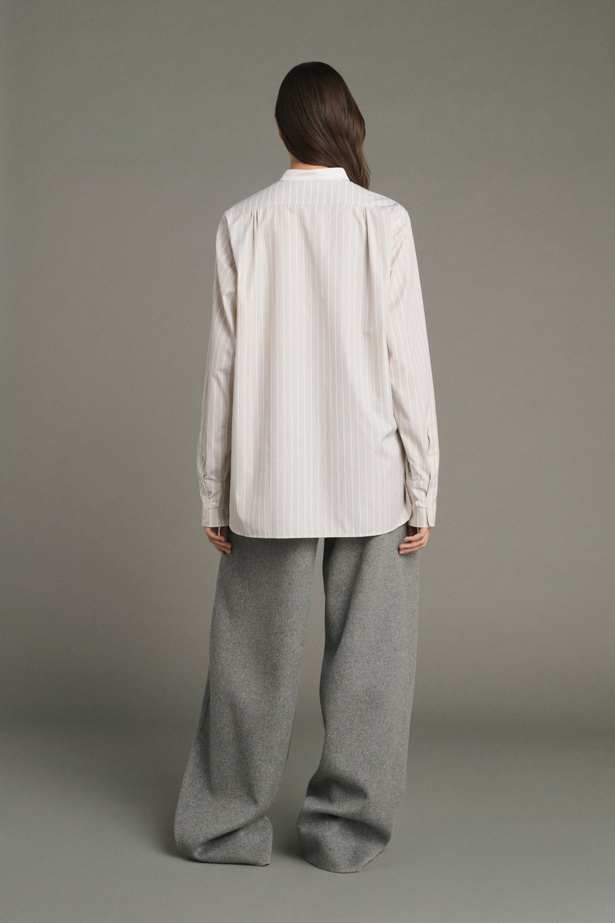 Camisa Lucile - Avellana/Crudo - Algodón - Mujer vue 4
