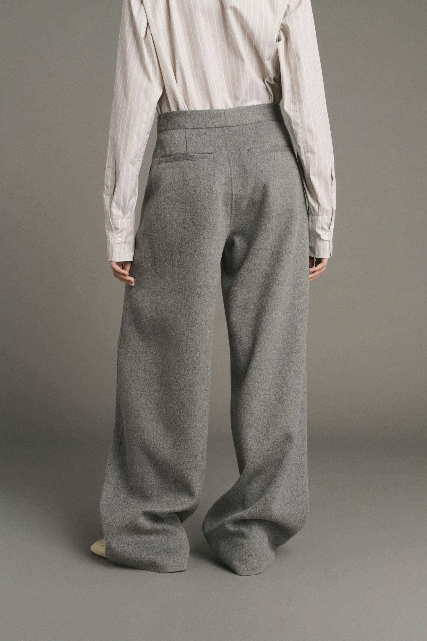 Pantalón Horatio - Gris claro - Lana - Mujer