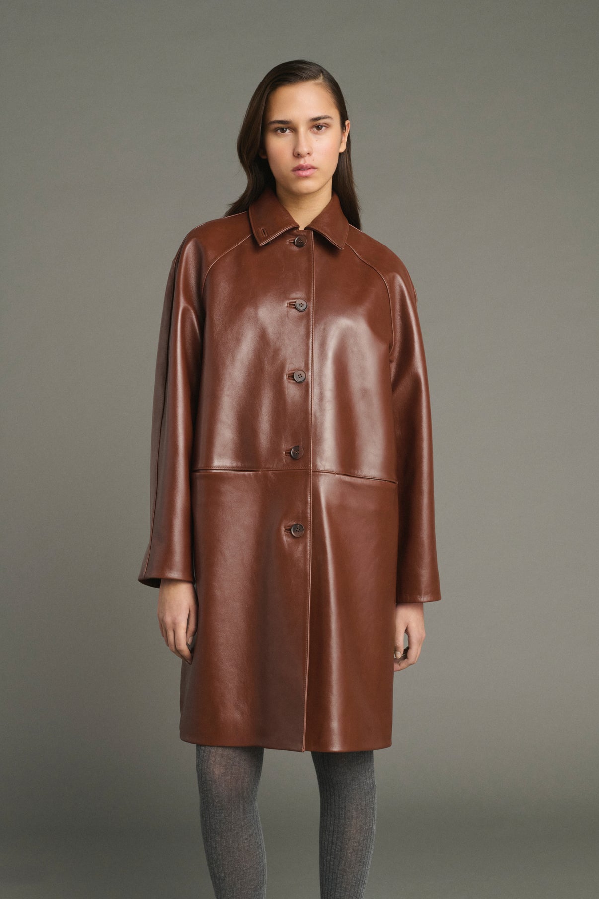 Jersey Karl - Marrón Chiné - Lana Merino - Mujer vue 3