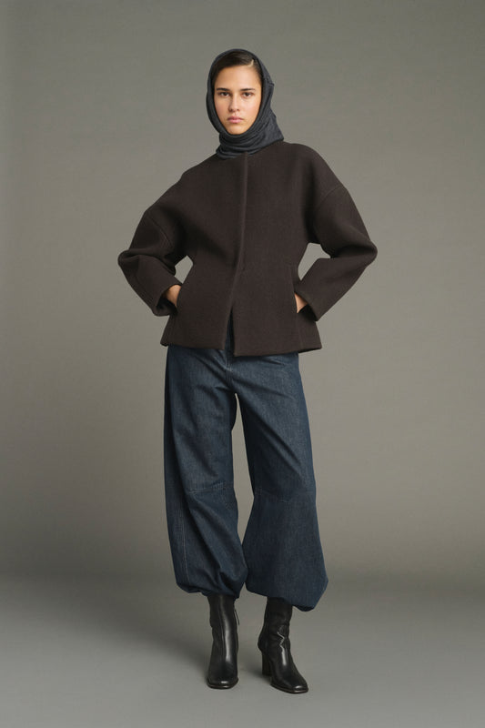 Chaqueta France - Verde Ébano - Algodón - Mujer