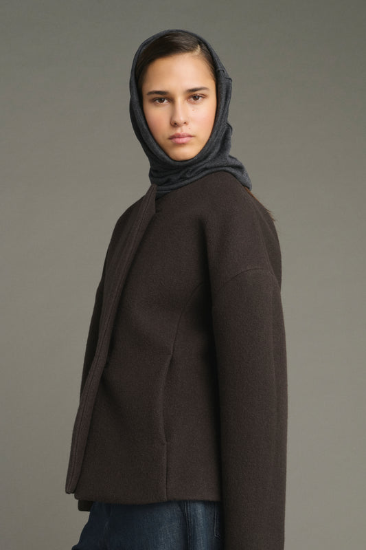 Chaqueta France - Verde Ébano - Algodón - Mujer