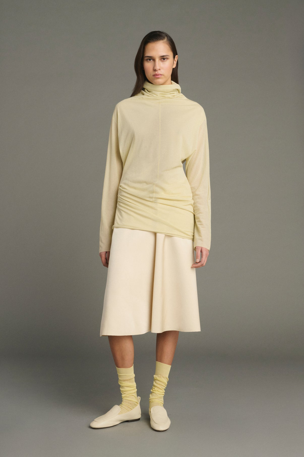 Camiseta Lisia - Amarillo Pálido - Algodón - Mujer vue 1