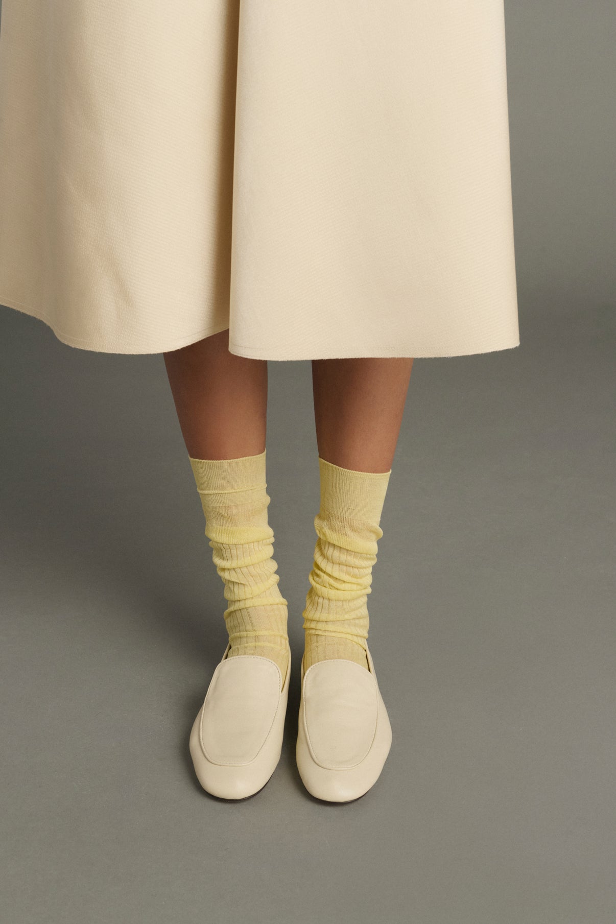 Mocasines Nine - Marfil - Cuero - Mujer vue 2