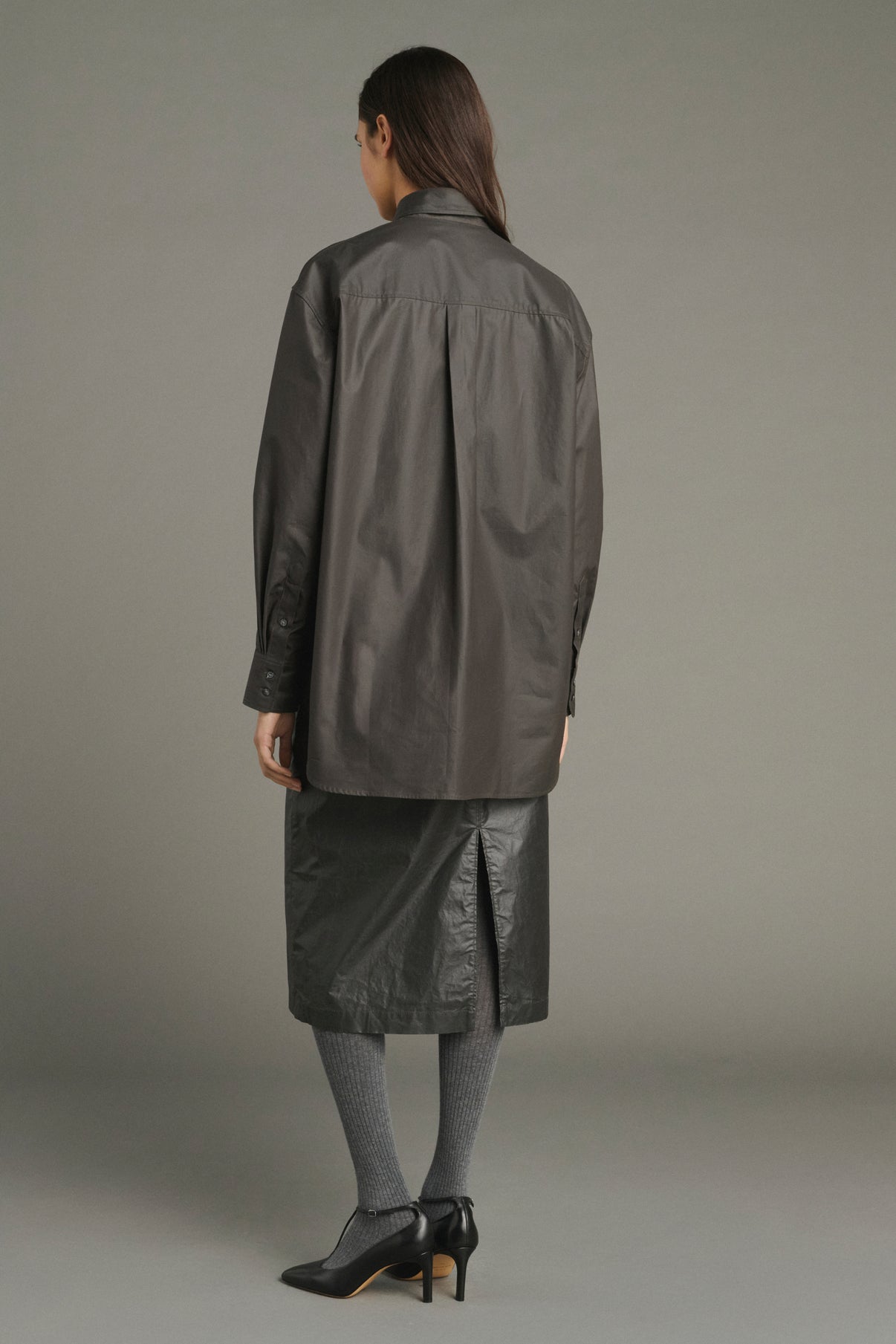 Camisa Carlotta - Marrón Oscuro - Algodón - Mujer vue 2