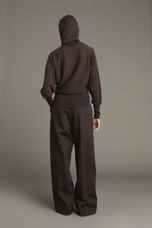 Jersey Lindsay - Chocolate - Lana Merino - Mujer