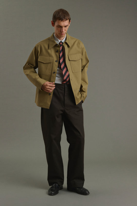 Corbata Luigi - Negro/Rosa - Seda - Hombre