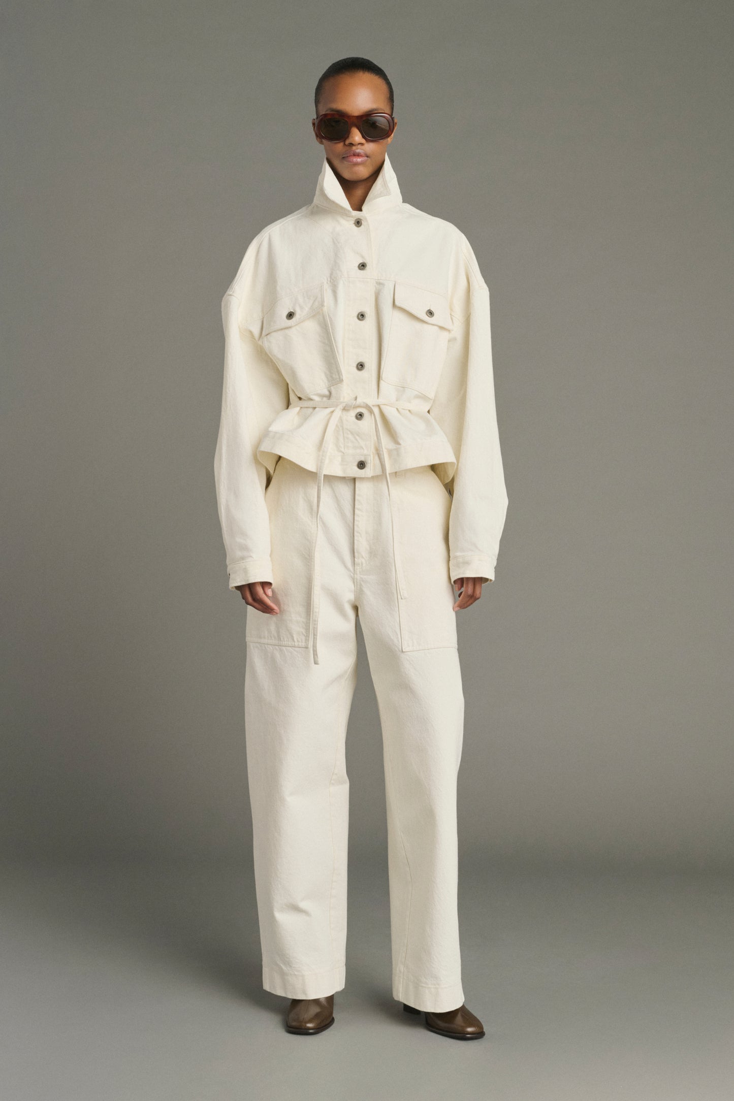 Chaqueta Lys - Crudo - Algodón - Mujer