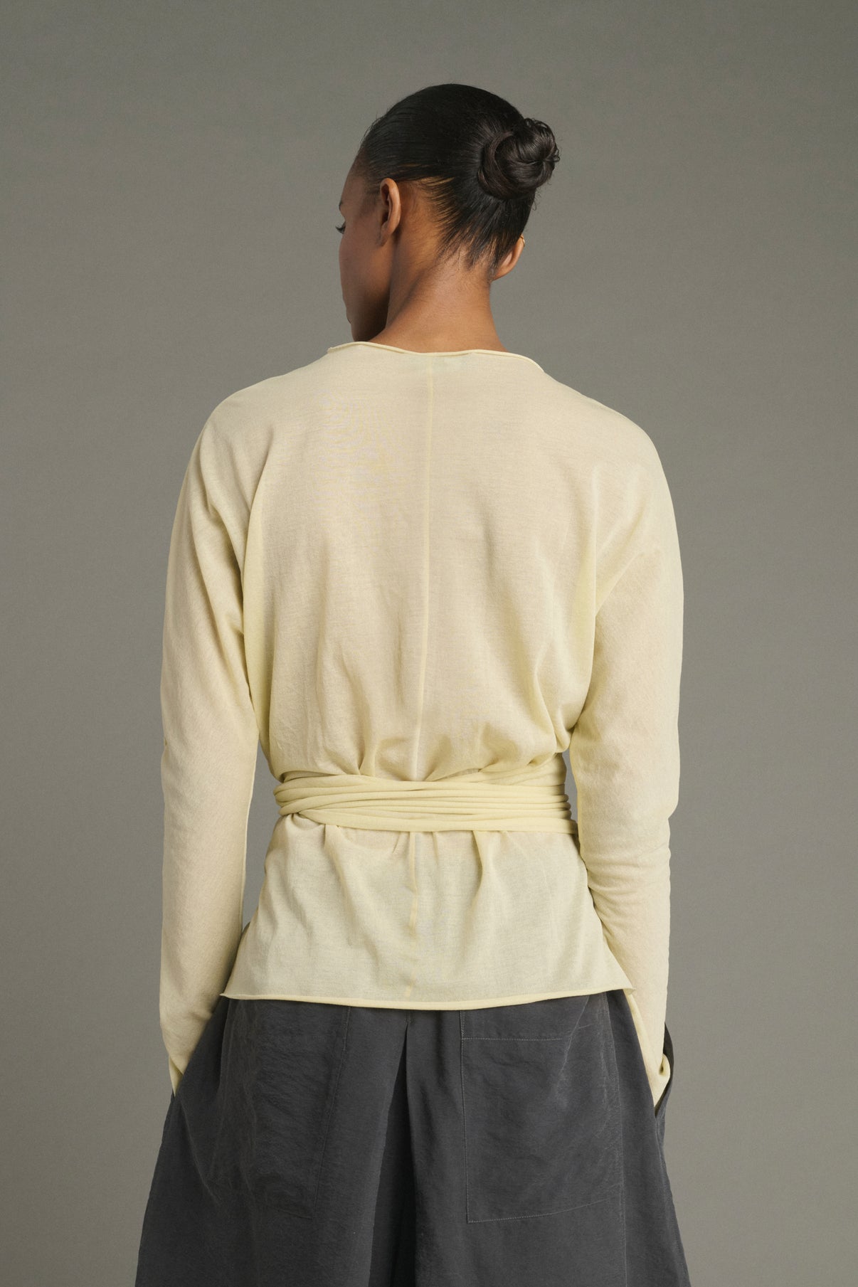Camiseta Luth - Amarillo Pálido - Algodón - Mujer vue 4